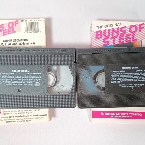 Buns of Steel, Abs of Steel Exercise VHS 2 Videotapes Greg Smithey, Tamilee Webb - Picture 4 of 4
